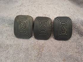 311721173 Volkswagen Lot Of 3 Vintage Brake Clutch Pedal Pads Oem