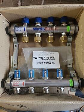 D3803004ss Watts Menardswatts Man M4 Flow 1 In Manifold - See Discrip
