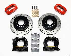 140-10094-dr Wilwood 63-87 Gm C10 P/u Rear Brake Kit Red Caliper