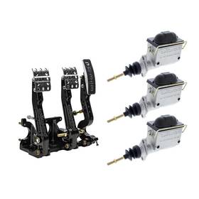 9102693 Wilwood Brake/clutch/throttle Pedal And Triple Master Cylinder Kit
