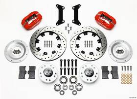 140-12297-dr Wilwood Brakes 140 12297 Dr Fdl Front Kit 12 19 Drilled Red 80 87