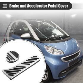 X Autohaux 724117977979 1 Set Brake And Accelerator Pedal Covers For Mercedes Benz Smart Fortwo 09-14