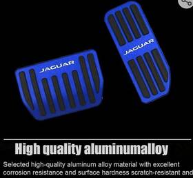 X Autohaux 724708877848 Gas Accelerator Brake Foot Pedals Cover Pads Kit For Jaguar 17-20 Blue
