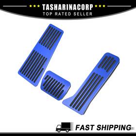 X Autohaux 726215382952 Piece Of 3 Anti Slip Pedal Covers Rest Pads For Mazda 2 6 Cx-3 Cx-5 Cx-9 Blue