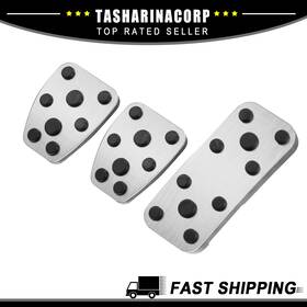X Autohaux 726215653786 Car Foot Pedal Pads Gas Brake Clutch Cover Fit For Subaru Impreza Ge Gh Gr Gv
