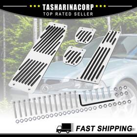 X Autohaux 743151884548 Fit For Bmw 325ci 2000-2007 Footrest Brake Pedal Pad Cover Kit Inner 3/lot