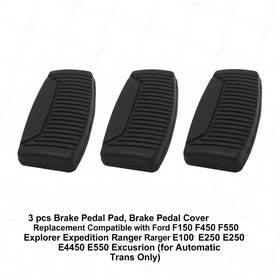207a53a Zermok 3 Pcs Brake Pedal Cover Replacement Compatible With Ford F150 F250