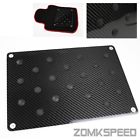Zs-12321 Zomkspeed Black Real Carbon Fiber Floor Mat Carpet Foot Pad
