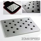 Zs-12322 Zomkspeed Silver Real Carbon Fiber Floor Mat Carpet Foot Pad