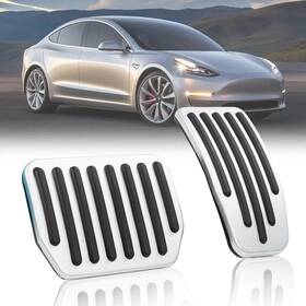 Zufoty 3/y 2017-2023 Accelerator Brake Foot Pedal Pads Covers Non-slip For Tesla Model 3 Y 17-23 Us