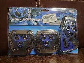 Pm-2313a Zufoty Non-slip Car Pedal Pads - 3 Piece Universal Clutch Brake Gas Ht-7003 Blue