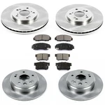 Front & Rear Disc Brakes Rotors Ceramic Pads 6PC For Acura 3.2TL 1999-2003. Fixed Price $223.00.