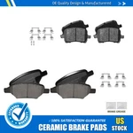 Front+rear Ceramic Brake Pads W/hardware For 2004-2010 2011 2012 Chevy Malibu. Fixed Price $34.62.