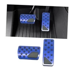 Car Pedal Cover, 2PCS Aluminum Alloy Vehicle Accelerator Gas Brake Blue. Fixed Price $13.84.