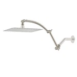 Shower Head Extension Arm 16" Solid Brass Height/angle Adjustable Extender. Fixed Price $29.99.