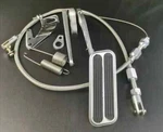 Universal Street Hot Rod Aluminum Gas Pedal + 36" Ss Throttle Cable & Spring Set. Fixed Price $56.03.