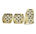 3 Pcs White Gold Manual Car/suv Brake Gas Foot Pedal Pads Covers. Fixed Price $26.99.