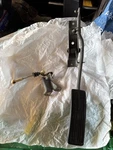 Datsun 280ZX Gas Pedal With Bell Crank Rod And Firewall Mounting Bracket. Fixed Price $159.00.