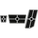 Billet Specialties Universal Pedal Kits Grooved Black- 198625. Fixed Price $243.71.