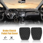 Pair Black Rubber Brake Clutch Pedal Pad Cover For Nissan Qashqai 46531JD00A. Fixed Price $18.52.
