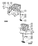 Genuine Mopar Brake Pedal And Pad 52014128AE. Fixed Price $47.03.