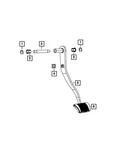 Genuine Mopar Brake Pedal And Pad 68359870AA. Fixed Price $42.21.