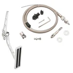 Chrome/billet Aluminum Throttle Pedal Combo With Mr Gasket Cable Kit. Fixed Price $105.99.