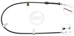 Abs K10697 Rear Left Hand Brake Cable Fits Honda Civic 47560-SH3-013. Fixed Price $37.61.