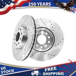 12.28" Front Drilled Brake Rotors For Audi A3 Quattro Volkswagen Jetta Passat. Fixed Price $78.87.