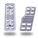 1997-2013 C5 & C6 Corvette Aluminum Heel-to-toe Gas And Dead Pedal Set. Fixed Price $232.00.
