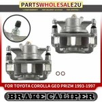 2X Front Sides Brake Calipers W/ Bracket For Toyota Corolla Geo Prizm 1993-1997. Fixed Price $127.08.