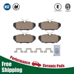Rear Ceramic Brake Pads With Hardware Set 2011 2012 2013 2014 Ford Mustang. Fixed Price $24.47.