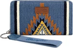 Montana Wrangler Wristlet Western Wallet Aztec Clutch Purse Denim Jean New. Fixed Price $27.99.