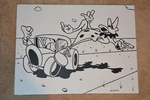 Anthony Ausgang Original Painting Lowbrow Art Oil Canvas 17 3/4 X 23. Fixed Price $662.01.