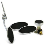 Chromed Firewall Mount Gas Pedal, 2 Lg Oval Brake/clutch Pedals & Dimmer Pad. Fixed Price $199.95.