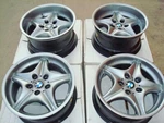Bmw Genuine 17" M-coupe Roadstar #40 Bbs Factory Chrom-shadow Wheels MZ3. Fixed Price $3000.00.