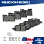 Front Rear Ceramic Brake Pads W/clips For Gmc Chevy Sierra 1500 Silverado Yukon. Fixed Price $55.42.