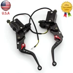 Cnc 7/8" Handlbar Reservoir Brake Lever Hydraulic Master Cylinder Dual Pump Usa. Fixed Price $47.07.