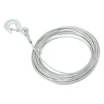 3/16" 50 Ft Galvanized Wire Rope Winch Cable 7X19 Strands With 1/4" G70 Hook. Fixed Price $24.72.
