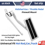 Universal Street Hot Rat Rod Aluminum Gas Pedal Firewall Mount Throttle Polished. Fixed Price $31.99.