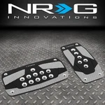 Nrg PDL-450BK Aluminum Foot Pedal Pad Cover Plates Set W/carbon Fiber Trim. Fixed Price $28.00.