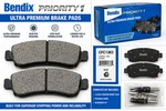 Disc Brake Pad Set-premium Ceramic Bendix SBC1363. Fixed Price $50.99.