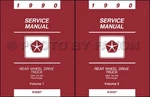 1990 Dodge Pickup Truck Shop Manual D150 D250 D350 W150 W250 W350 Service Repair. Fixed Price $69.00.