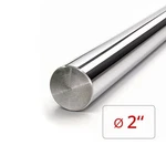 Chrome Plated Steel Rod - 2" Dia X 18" Length Shaft, 1045 Bar. Fixed Price $70.88.