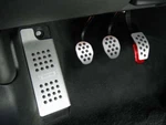 Rennline Pedal Set Piece Rubber Grip Silver Fits Audi A4/S4 02+ A6/S6. Fixed Price $275.09.