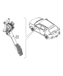 Genuine Mopar Accelerator Pedal 68476471AD. Fixed Price $71.09.
