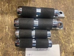Custom Billet Rubber Footpegs Chopper Ironhorse Shift Brake Pedal Harley Softail. Fixed Price $59.95.