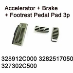 New Oem Accelerator, Brake & Footrest Pedal Pad 3PCS Set For Hyundai Tiburon. Fixed Price $36.90.