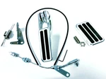 Billet Aluminum Gas & Brake Pedal / 36" Throttle Cable Firewall Mount Kit. Fixed Price $110.95.