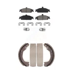 Front Rear Ceramic Brake Pads Drum Shoe Kit For Pontiac Grand Chevrolet Alero. Fixed Price $60.24.